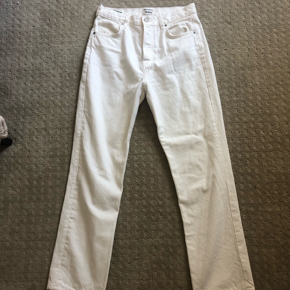 Reformation Cynthia High Rise Straight Leg